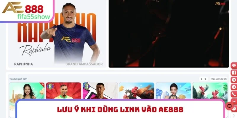 Lưu ý khi dùng link vào AE888